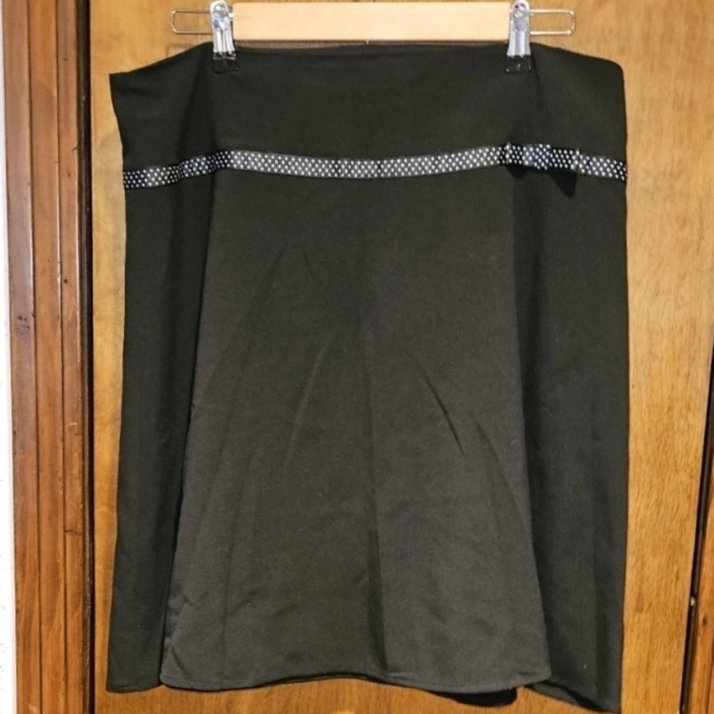 Vintage Joe Benbasset Size 13 Black Swing Skirt Romantic Gothic Pin up Girlhood